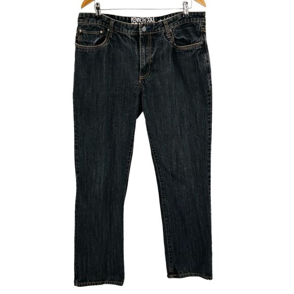 Kenneth Cole Reaction gray straight jeans size 36x32 - Picture 2 of 8